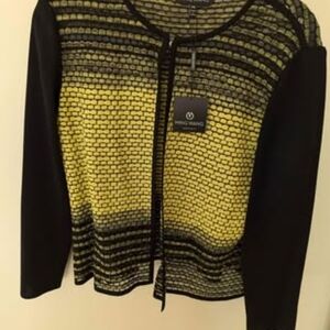 Yellow and Black Long Sleeve Top